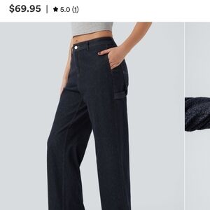 Halara Flex Water-Repellent Oil-Resistant Mid Rise Jeans